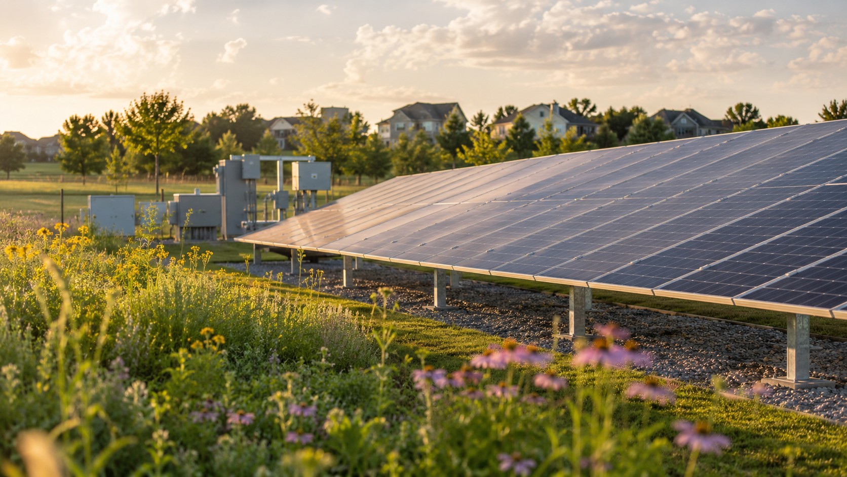 Operating community solar garden