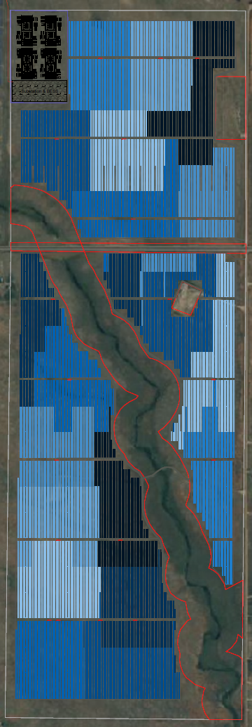 Section LDS Solar and Storage site layout in Larimer County, Colorado